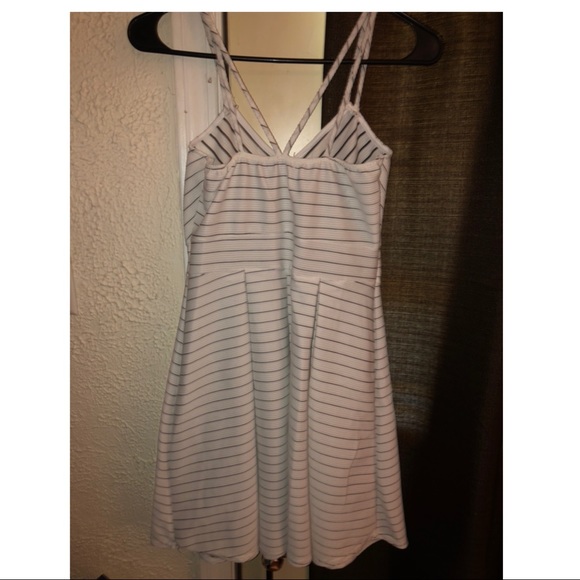 Women’s Black and White Spaghetti Strap Dress - Picture 3 of 3